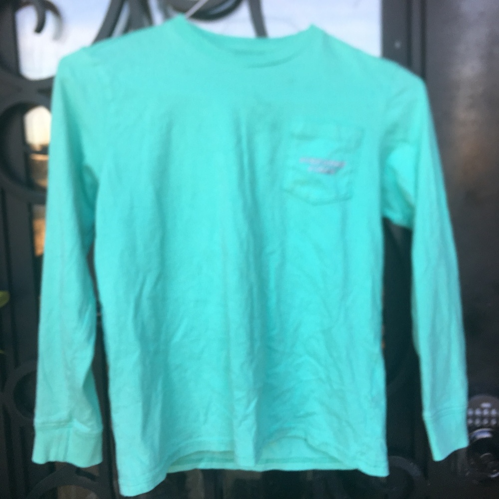 Vineyard Vines Martin Green Long Sleeve T. Sz. M